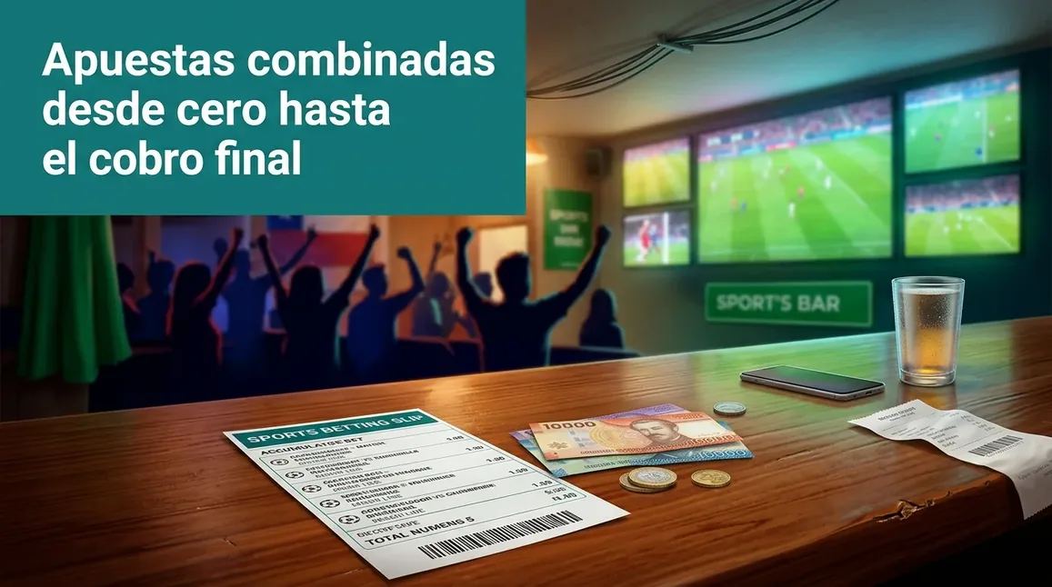 Sports betting slip and cash for final payout.